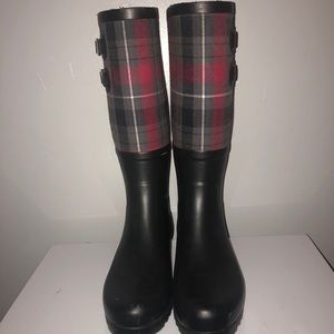 UGG plaid/black Sabene Rain Boots